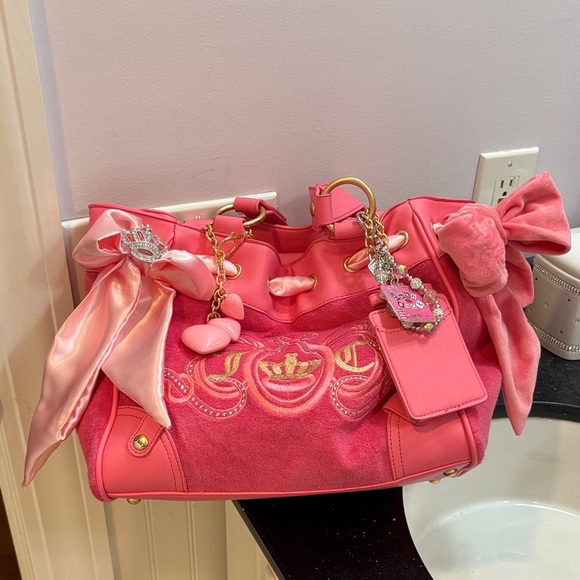 Juicy Couture Handbags - Juicy Couture Pink Daydreamer  Bag with Bow Details